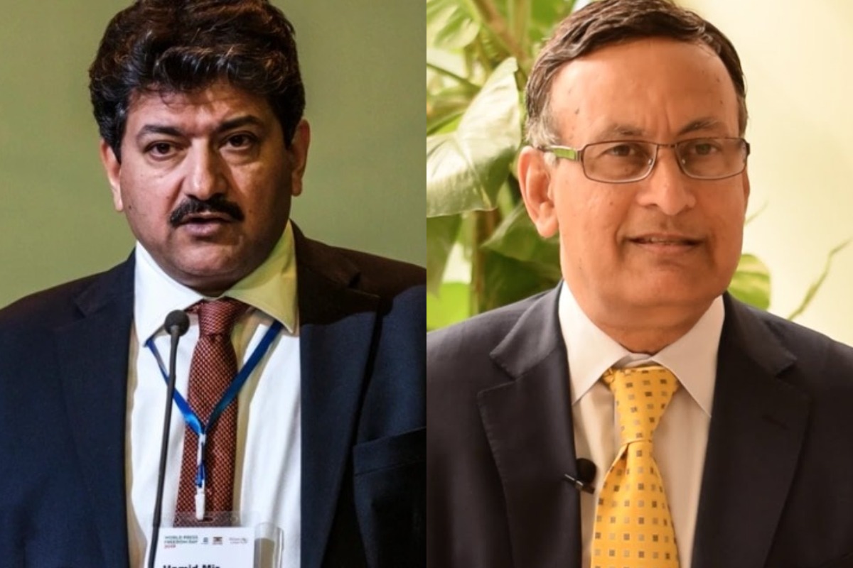 پاکستانی فضائی حدود سے امریکی ڈرون اُڑنے کی خبر؟ حسین حقانی کے جھوٹ کو حامد میر نے بےنقاب کردیا