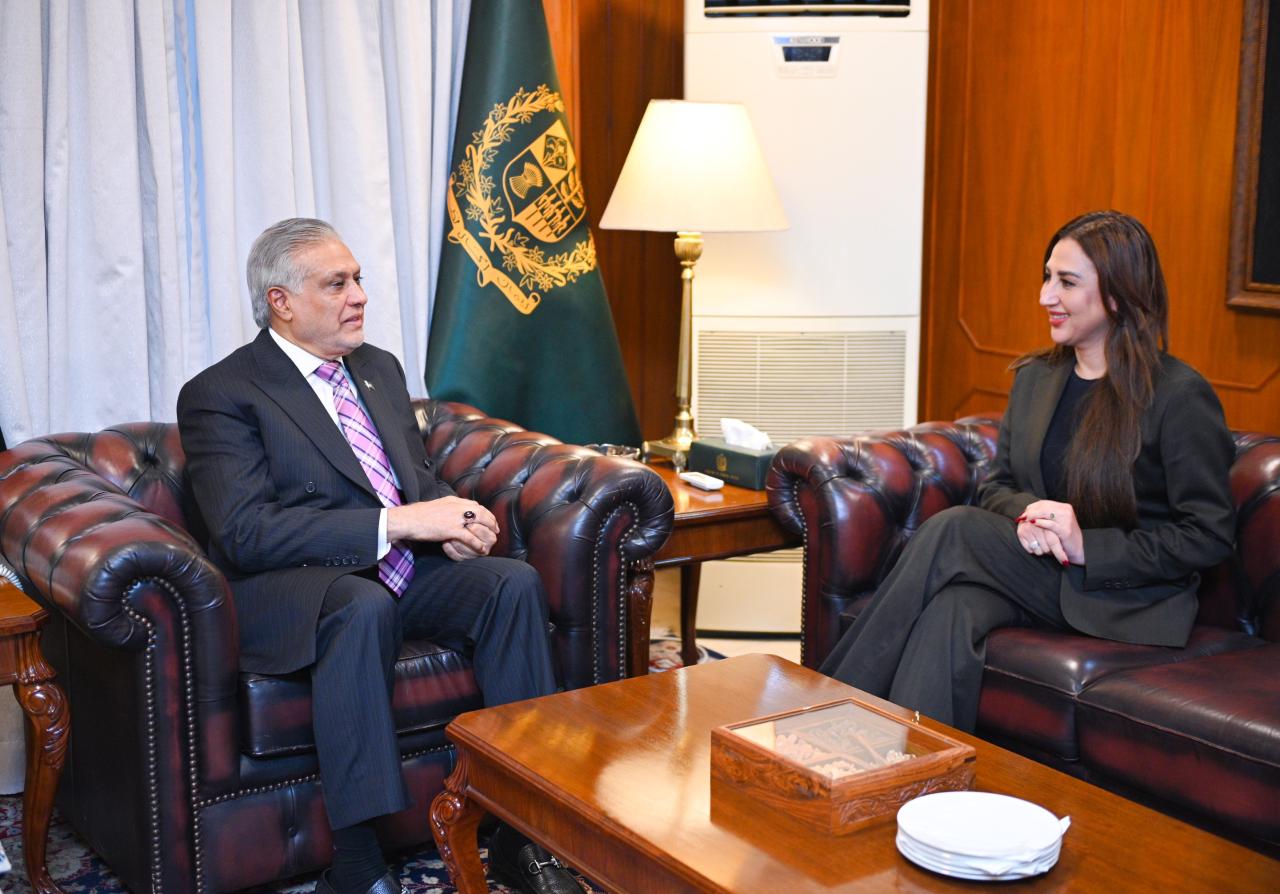 امریکہ کی ناظم الامور نٹالی بیکر کی ڈپٹی وزیراعظم و وزیر خارجہ اسحاق ڈار سے ملاقات