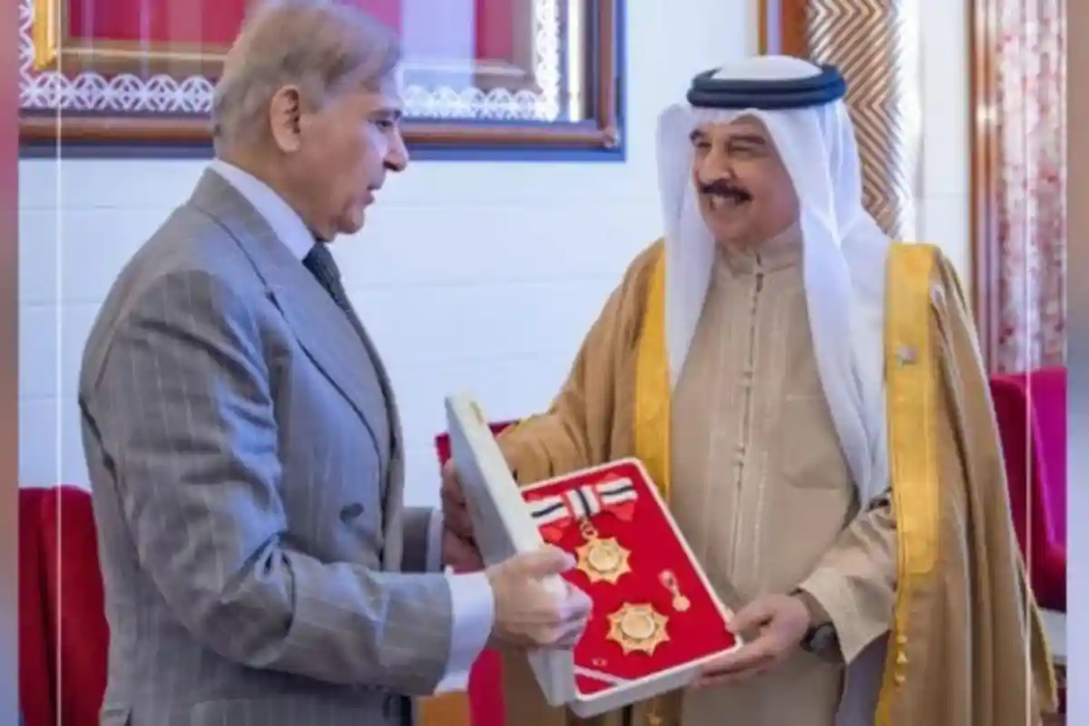 بحرین کیجانب سے شہباز شریف کو خصوصی ‘آرڈر آف بحرین’ اعزاز سے نوازا گیا