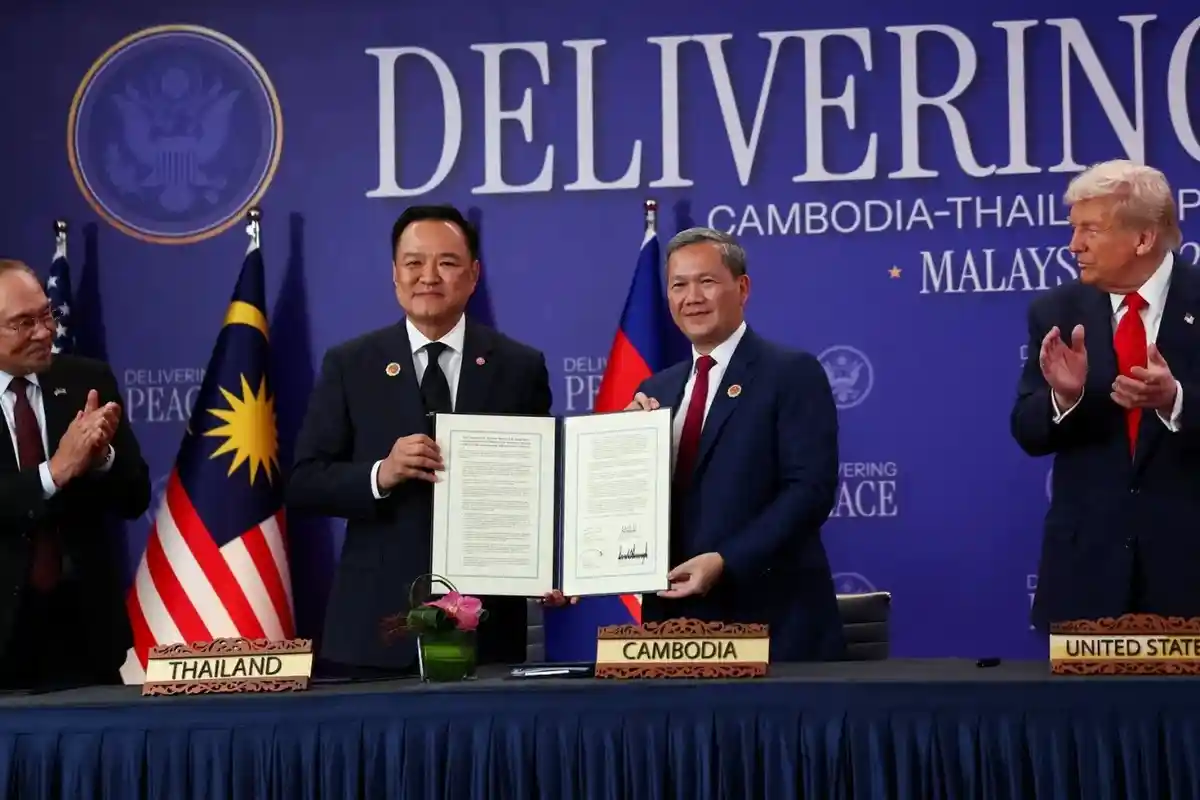 امریکی صدر تھائی لینڈ اور کمبوڈیا کے درمیان دوبارہ جنگ بندی کروانے میں کامیاب