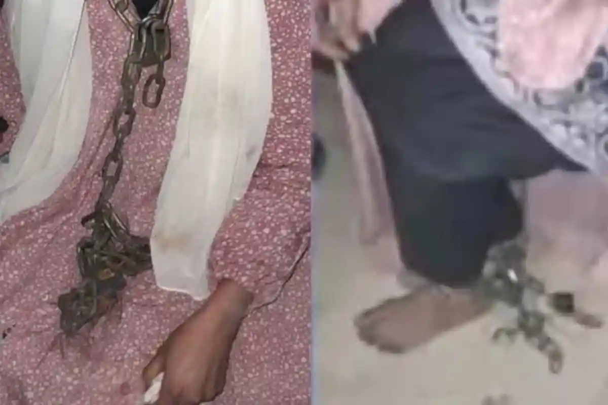 کراچی کے علاقے ڈیفنس میں فلیٹ سے زنجیروں میں قید خاتون بازیاب