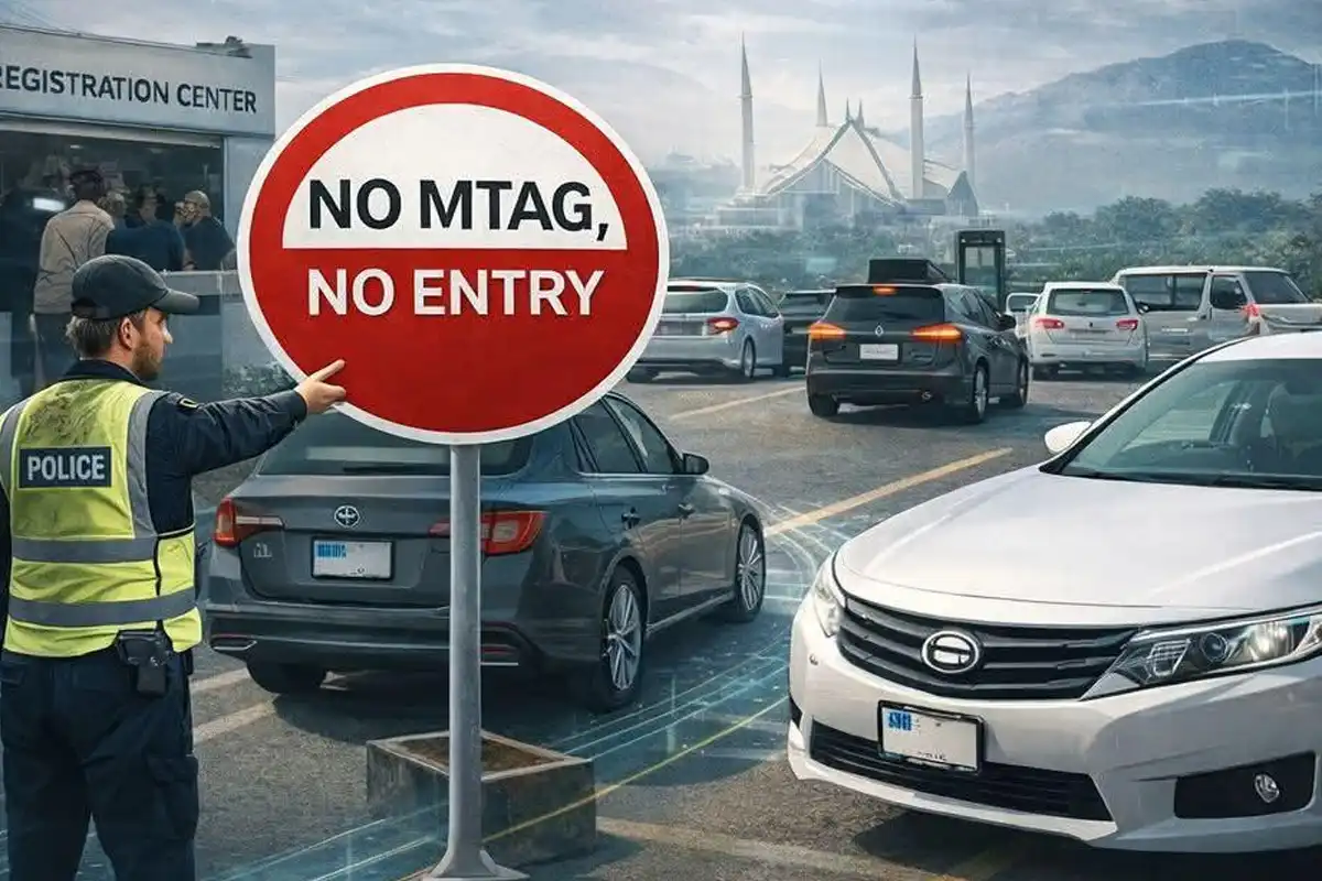 دارالحکومت اسلام آباد میں موٹر سائیکل پر بھی ایم ٹیگ لازمی قرار