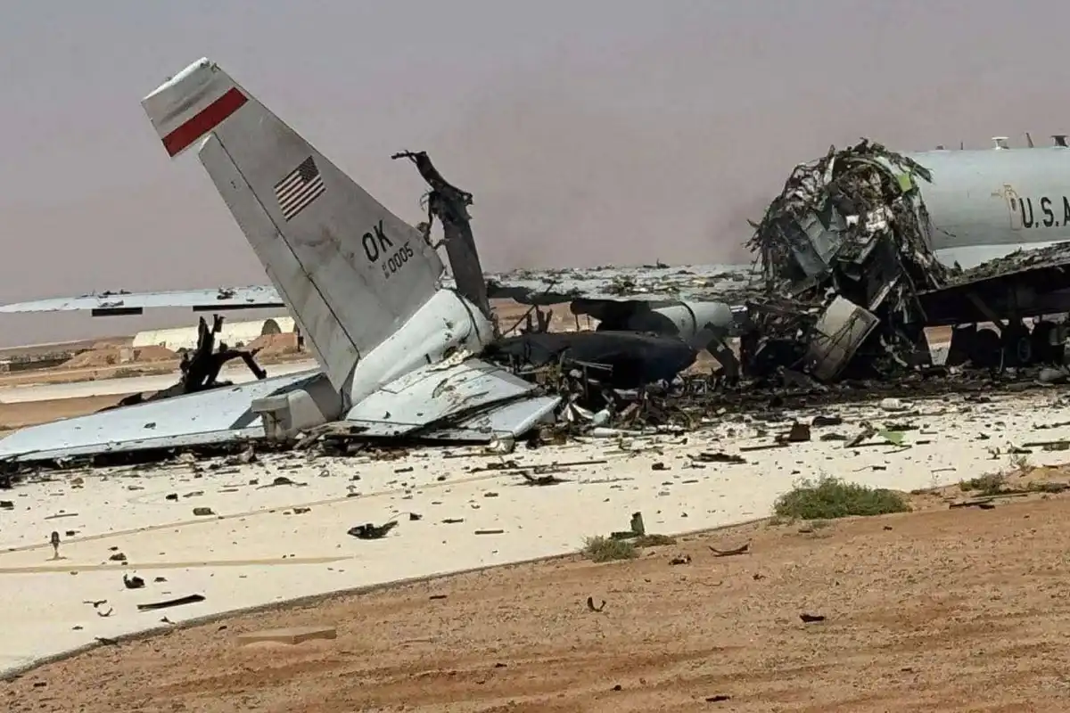 سعودی عرب میں امریکی ایئر بیس پر ایرانی حملہ، جاسوسی طیارہ تباہ، 10 فوجی بھی زخمی