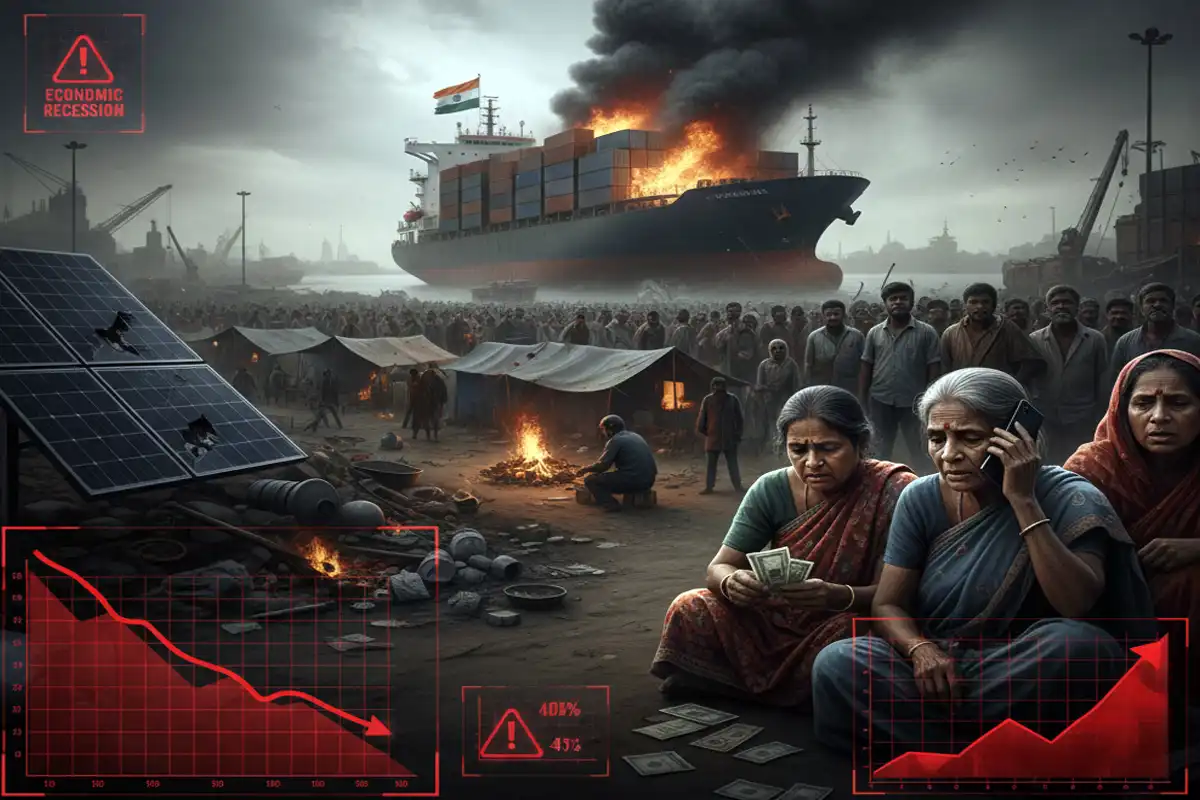 توانائی بحران اور ترسیلات زر میں کمی، بھارتی معیشت مشکلات کا شکار