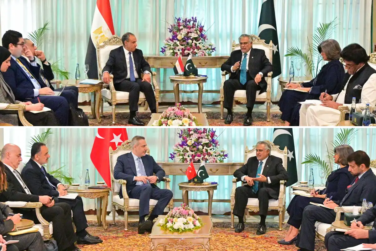 مشرقِ وسطیٰ کشیدگی : اسحاق ڈار کی مصر اور ترکیہ کے وزرائے خارجہ سے ملاقاتیں