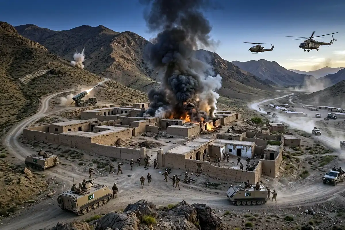 جنوبی وزیرستان میں پاک فوج کی کارروائی، شدت پسندوں کے ٹھکانے تباہ