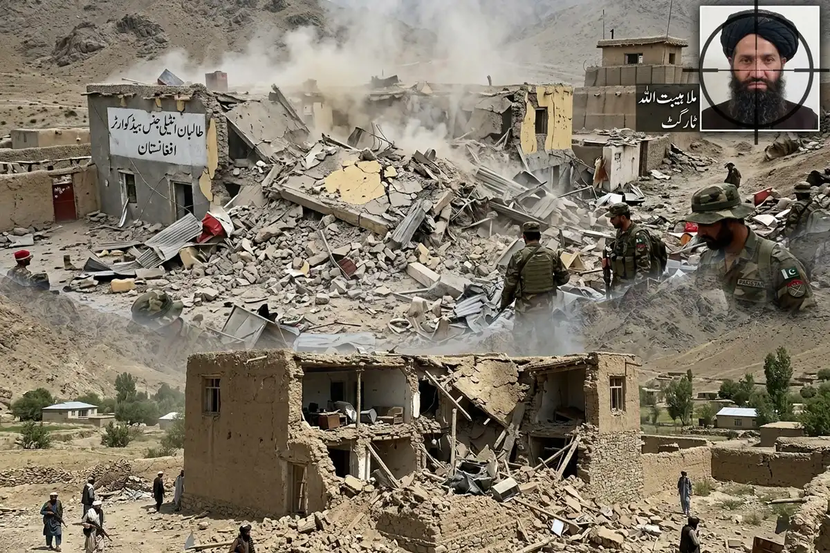 پاکستان کا فضائی حملہ، طالبان کا انٹیلیجنس ہیڈکوارٹر تباہ، ملا ہیبت اللہ کے کمپاؤنڈ کو بھی نشانہ بنانے کی اطلاعات