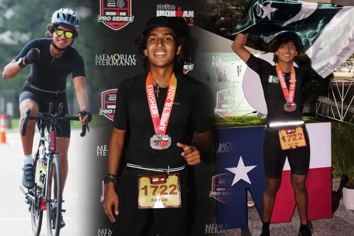 کراچی کے 19 سالہ رایان حبیب نے آئرن مین چیلنج جیت کر تاریخ رقم کر دی