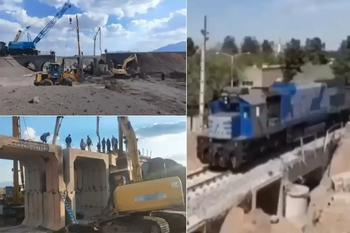 ایرانی انجینئرنگ کا شاہکار، امریکی اور اسرائیلی حملوں میں تباہ ہونے والے چھ ریلوے پل 72 گھنٹوں میں بحال