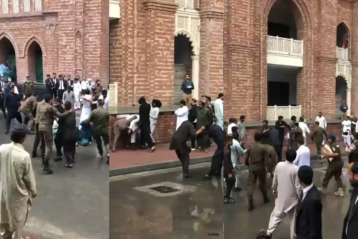 لاہور ہائیکورٹ میں دو گروپوں میں تصادم، گھونسوں اور تھپڑوں کا آزادانہ استعمال، 8 گرفتار