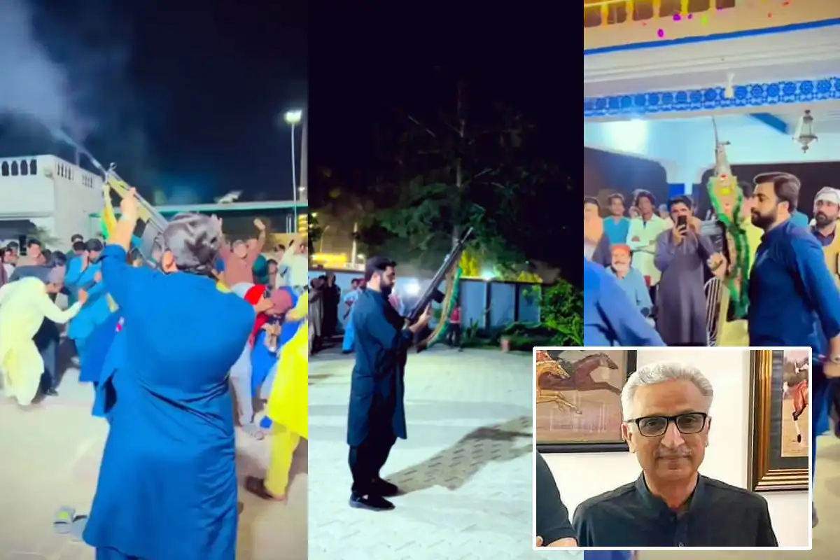 ایم پی اے جام مہتاب کے بیٹے کی شادی میں شدید ہوائی فائرنگ، ویڈیو وائرل، پولیس خاموش