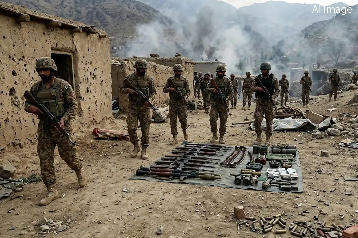 پاکستانی سیکیورٹی فورسز کا ضلع خیبر میں آپریشن، 22 دہشت گرد جہنم واصل