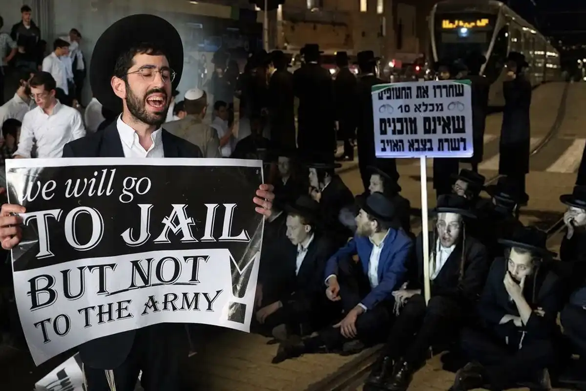 اسرائیل میں جبری فوجی بھرتیوں کیخلاف احتجاج، مظاہرین پولیس چیف کے گھر میں داخل