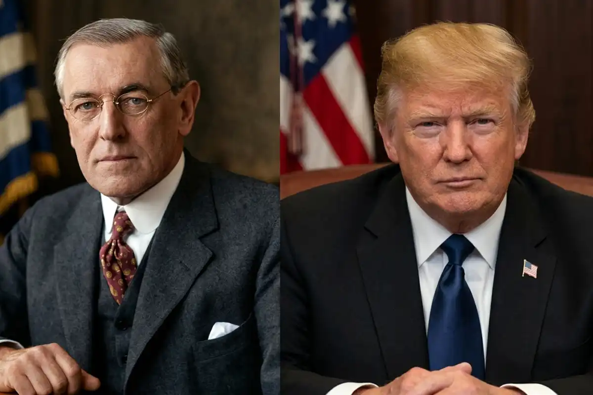 سابق امریکی صدر ولسن اور ڈونلڈ ٹرمپ کی پالیسیوں میں مماثلت، کیا تاریخ خود کو دہرا رہی ہے؟