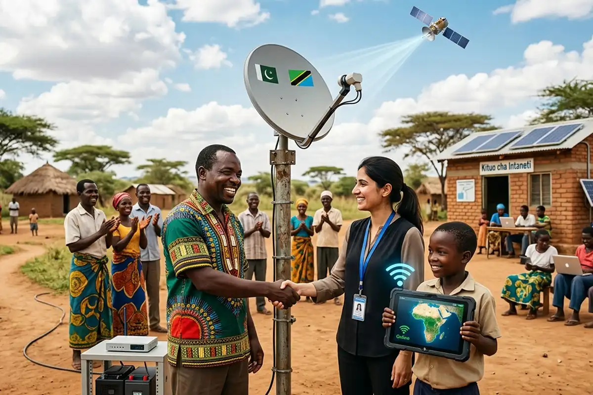 پاکستانی آئی ٹی کمپنی کی بڑی کامیابی، تنزانیہ میں سیٹلائٹ انٹرنیٹ سروس شروع کر دی