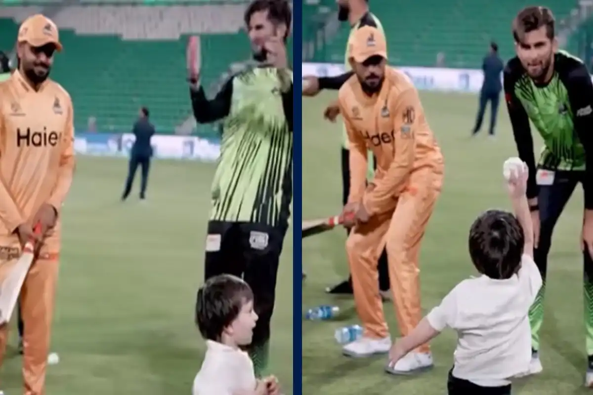 بابراعظم کی شاہین آفریدی کے بیٹے کے ساتھ کرکٹ کھیلنے کی دلچسپ ویڈیو سوشل میڈیا پر وائرل