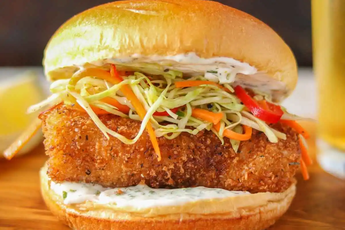 کرنچی فش برگر