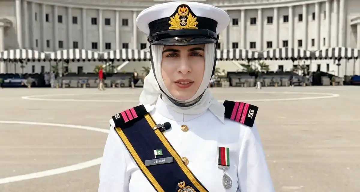 شہید افسر کی باہمت اہلیہ نے پاک بحریہ میں بطور آفیسر کمیشن حاصل کر لیا