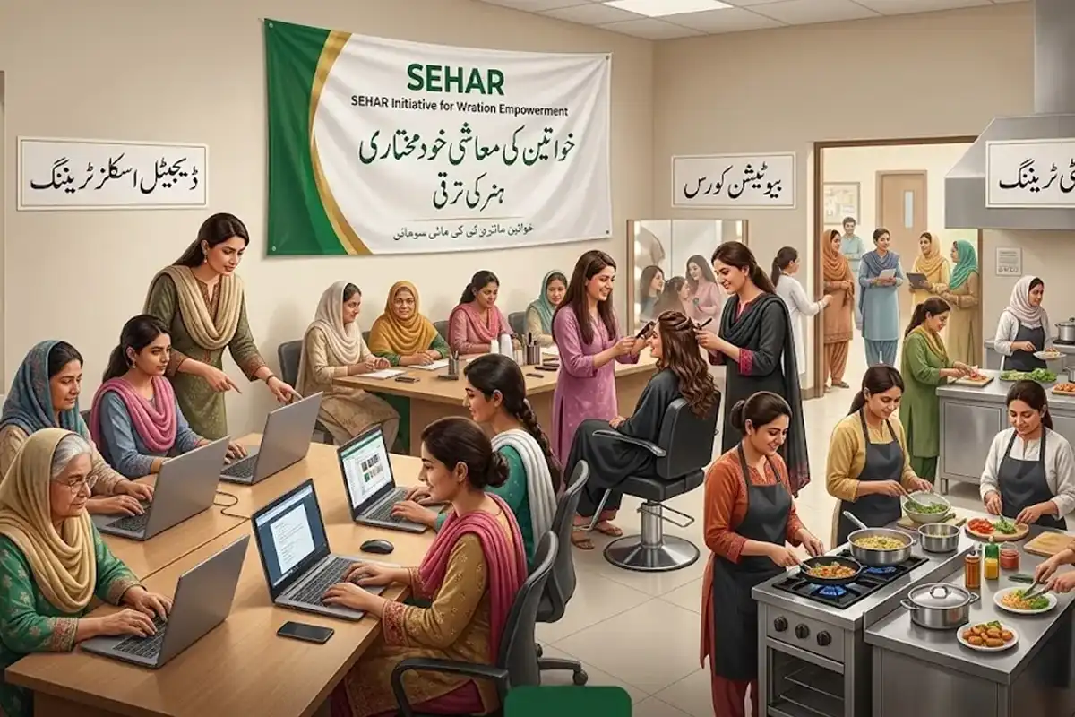 پنجاب میں خواتین کو گھر بیٹھے ہنر مند بنانے کے منصوبے سحر پروگرام کا آغاز