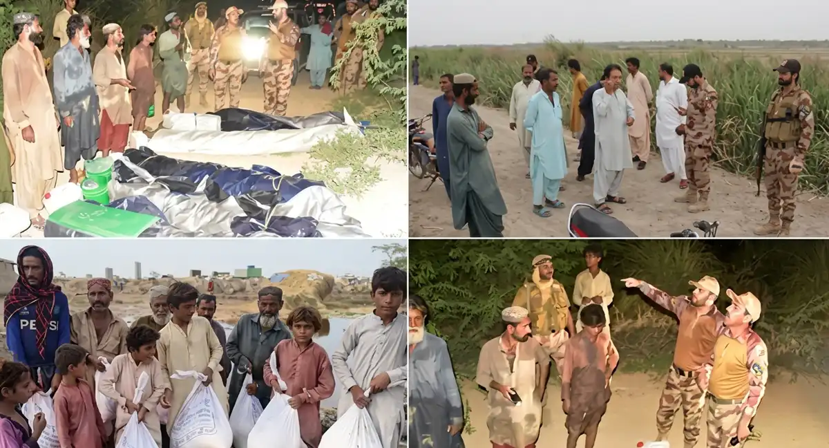 ضلع نصیر آباد میں سیلابی صورتحال، ایف سی بلوچستان نارتھ کا بڑے پیمانے پر ریسکیو آپریشن