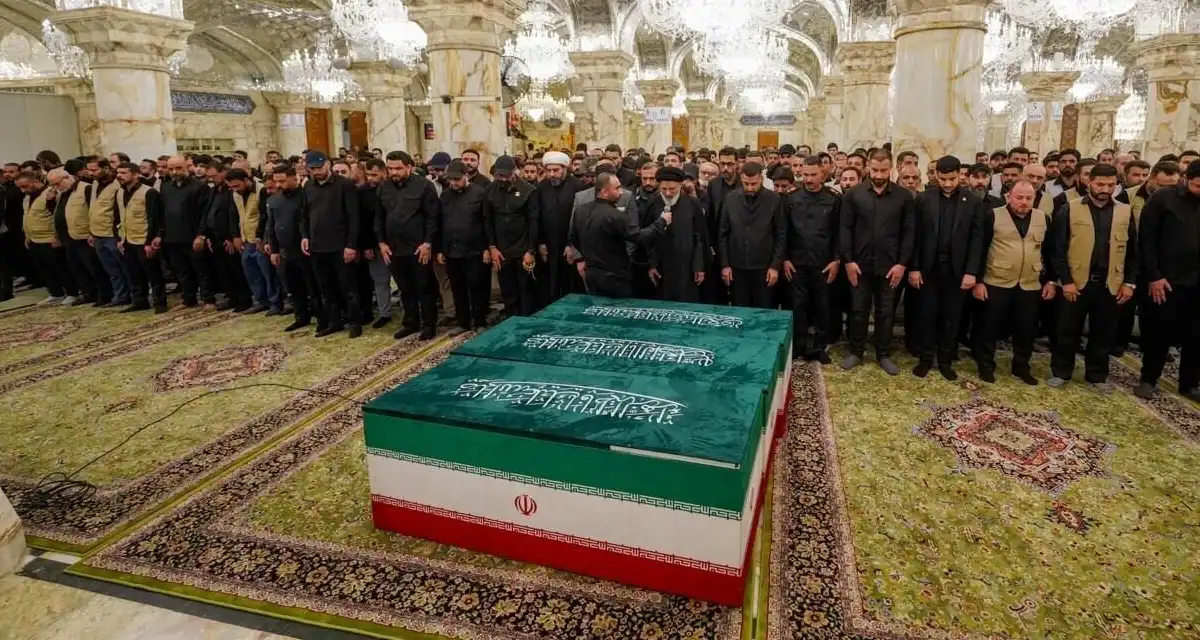 شہید آیت اللہ سید علی خامنہ ای کی نماز جنازہ کربلا میں بھی ادا کر دی گئی