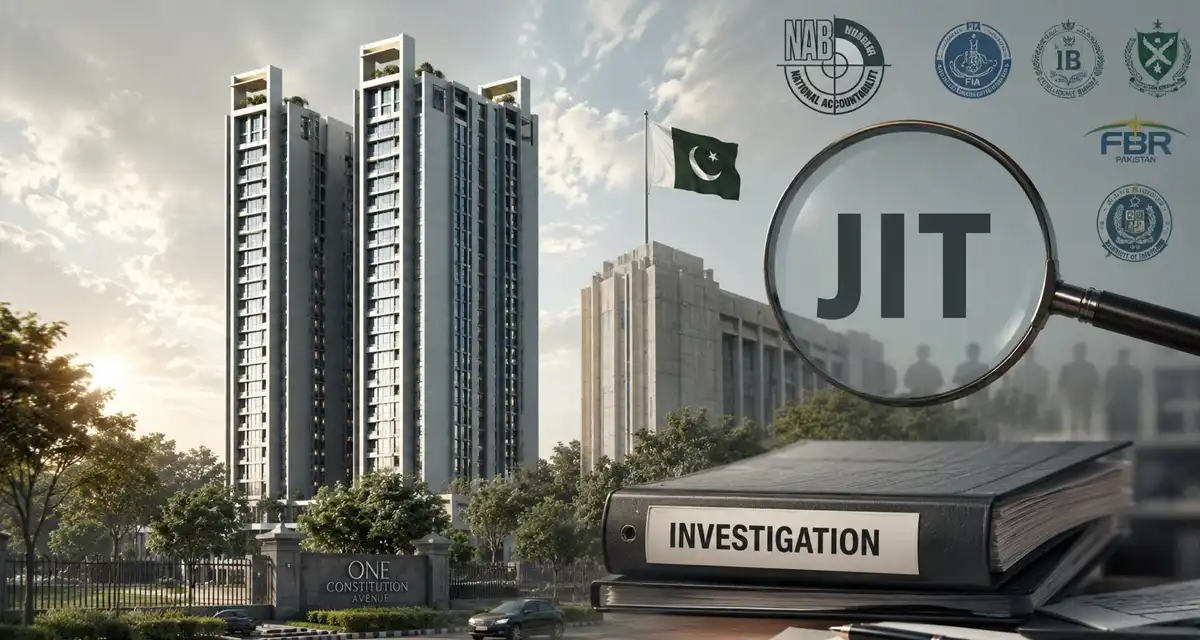 وزیر اعظم نے کانسٹیٹیوشن ون ایونیو معاملے پر نیب کی سربراہی میں جے آئی ٹی بنا دی