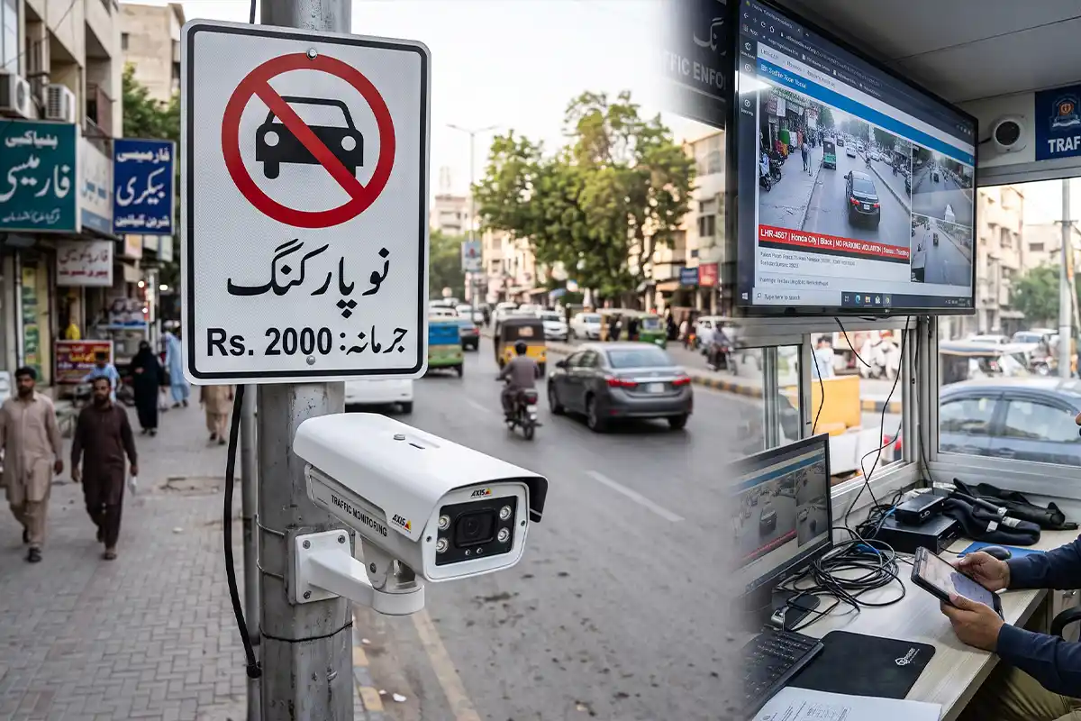 سندھ سیف سٹیز اتھارٹی کا نو پارکنگ مقامات پر اسمارٹ کیمرے نصب کرنے کا فیصلہ