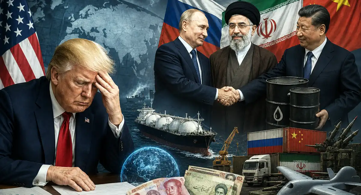 چین اور روس کا ایران کو تعاون، ڈونلڈ ٹرمپ کا ایران کو الگ تھلگ کرنے کا پلان ناکام ہونے کا خدشہ