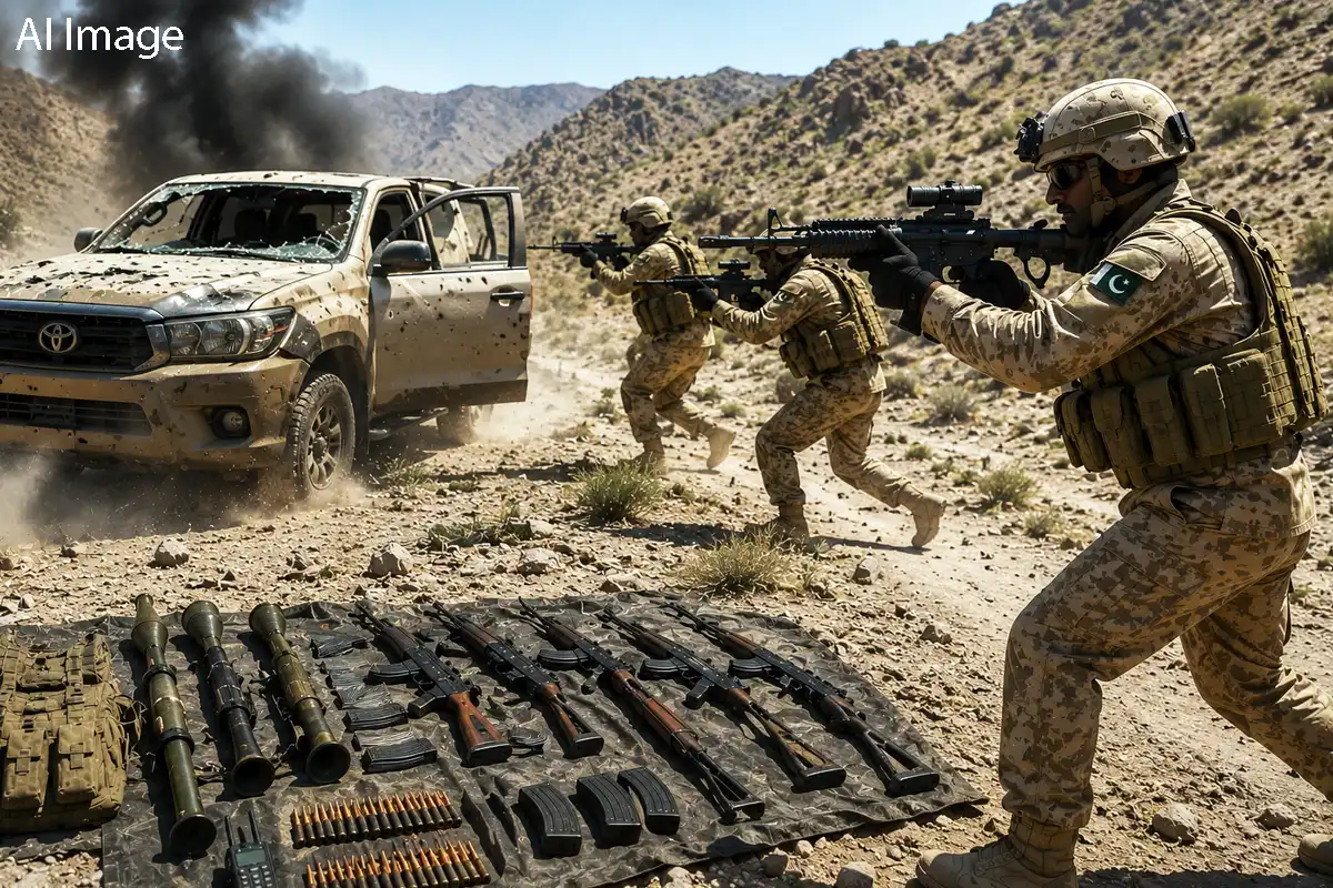 بلوچستان میں فورسز کا انٹیلی جنس بیسڈ آپریشن، فتنہ الہندوستان کے 2 دہشت گرد جہنم واصل