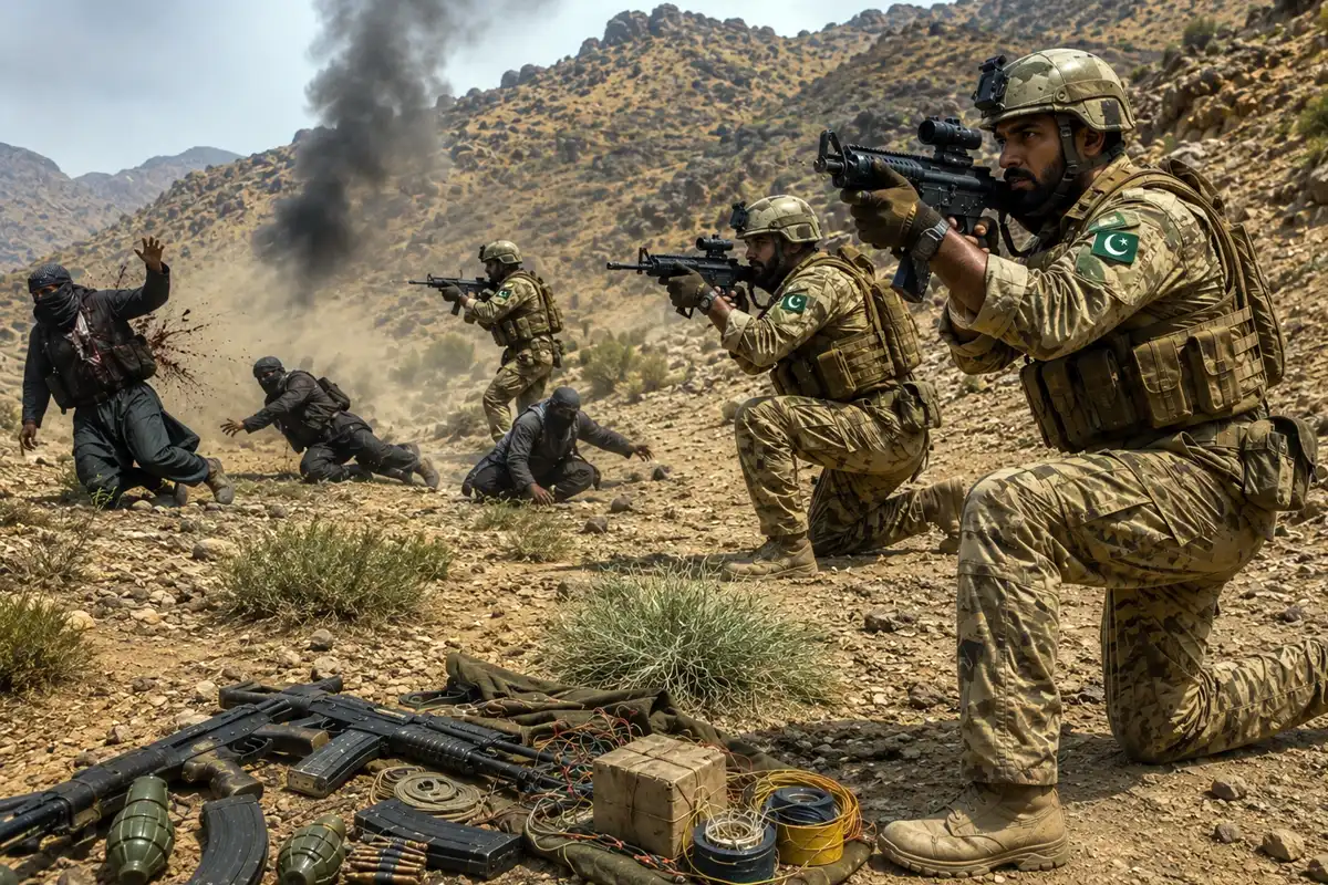 بلوچستان میں سیکیورٹی فورسز کا آپریشن، دو دہشت گرد جہنم واصل