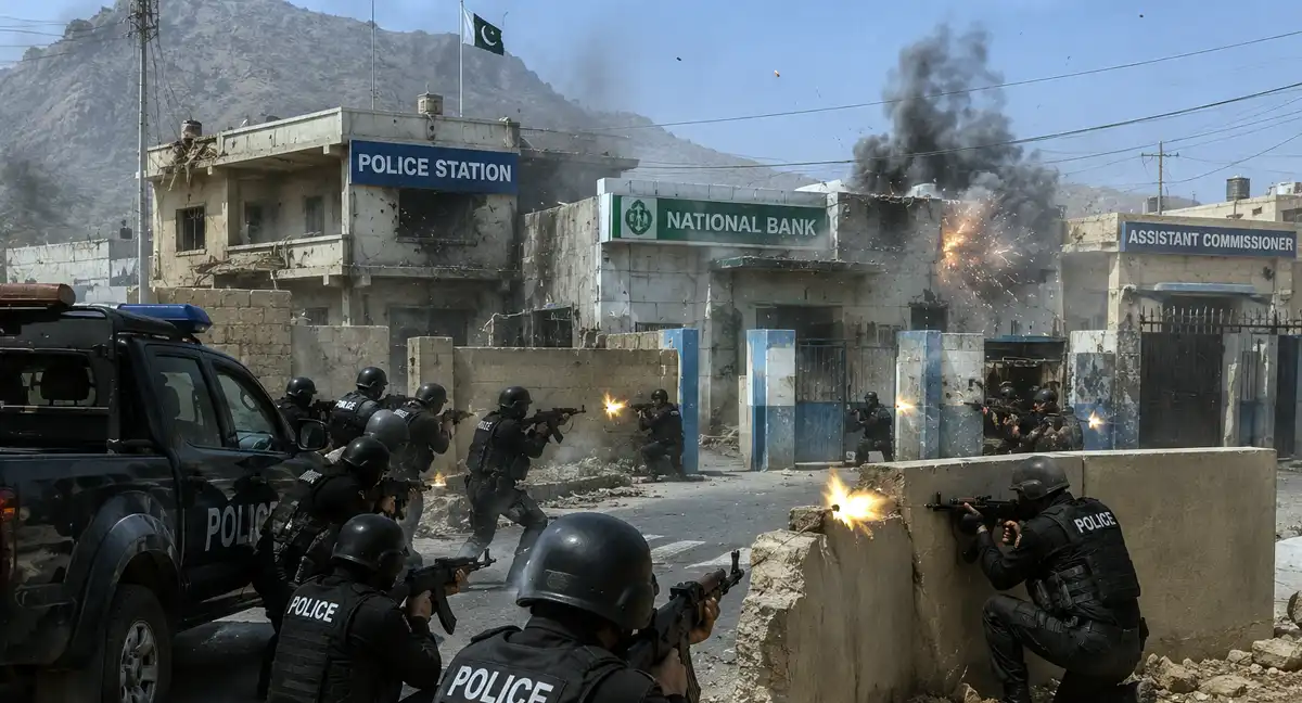 بلوچستان کے شہر بھاگ پر 40 دہشت گردوں کا حملہ، پولیس کی 2 گھنٹے جرات مندانہ مزاحمت، حملہ آور پسپا