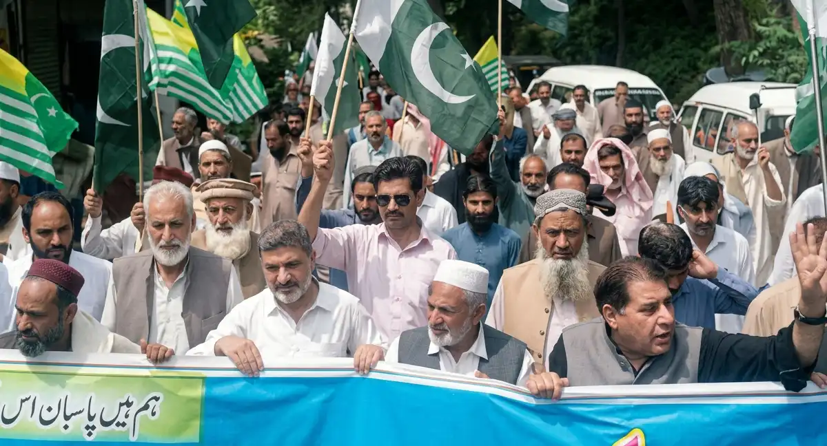 آزاد کشمیر کے ضلع پلندری میں انتشاری سیاست کے خلاف عوام کی بڑی تعداد سڑکوں پر نکل آئی