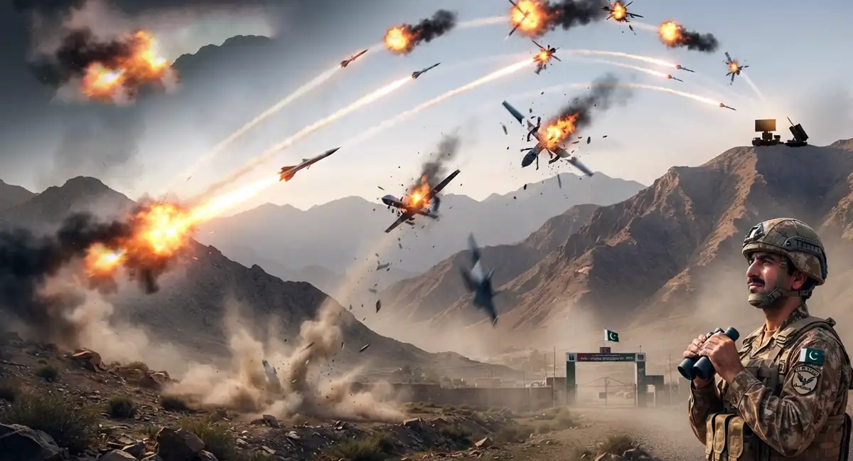 افغان طالبان کی دراندازی ناکام، پاکستانی حدود میں داخل ہونے والے 8 ڈرونز تباہ کردیئے گئے
