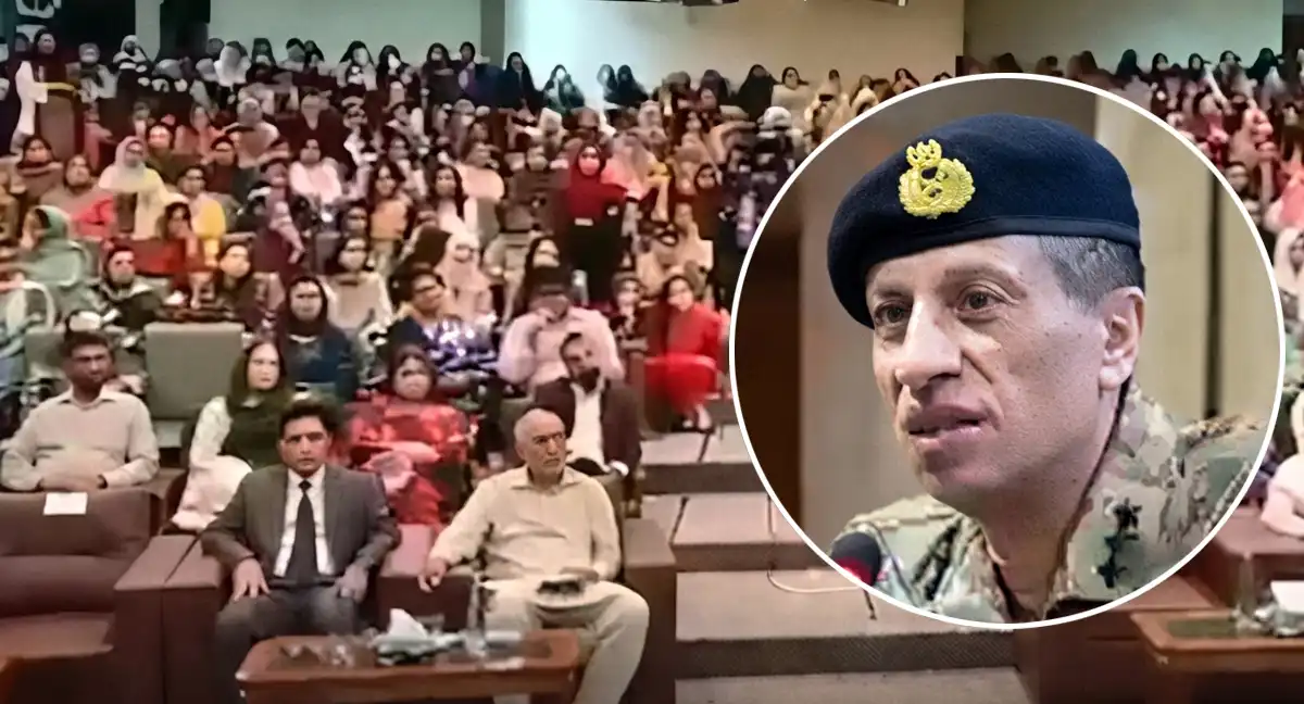 ڈی جی آئی ایس پی آر کی فاطمہ جناح ویمن یونیورسٹی میں خصوصی نشست، طالبات کے ابہام دور