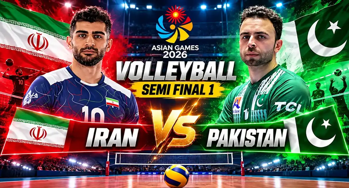 ایران نے ایشیئن گیمز والی بال کے سیمی فائنل میں پاکستان کو شکست دیدی