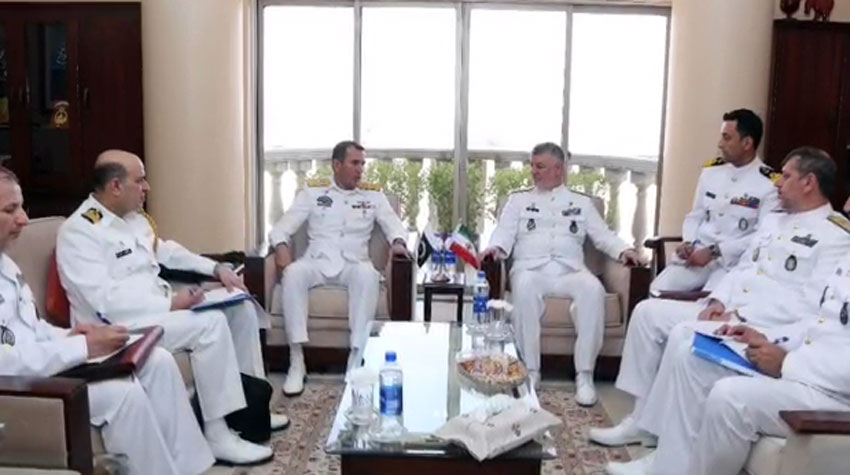 Iran Naval Chief meets Pakistan Navy commander during Karachi visit