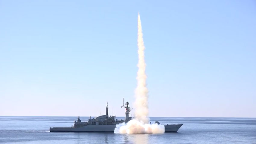 Pakistan Navy warships and airplanes successfully fire anti ship missiles