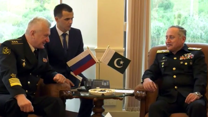 Russia naval chief meets Pakistani counterpart in Islamabad