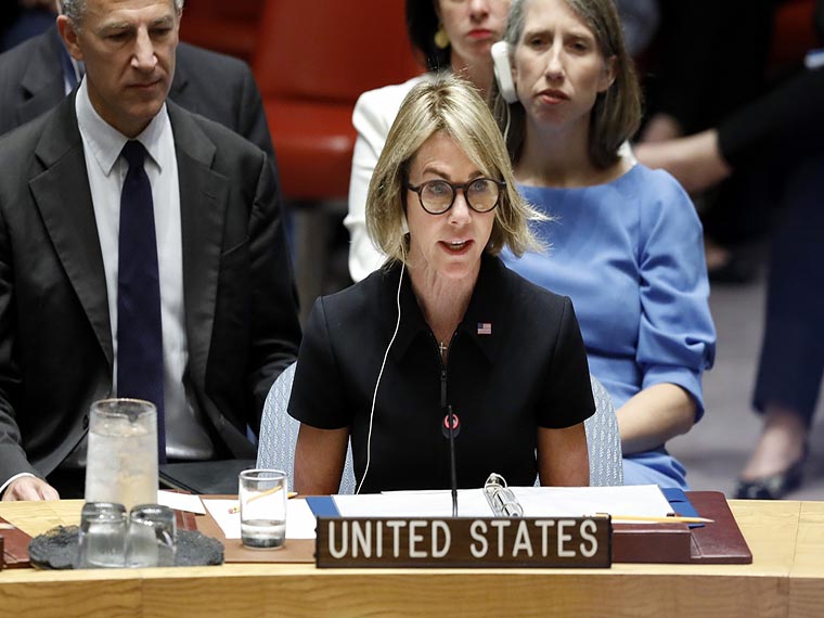 US at UN defends Israeli Jewish settlements and censures Iran