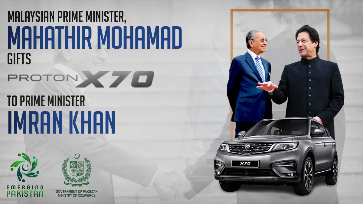 Malaysian car manufacture PROTON delivers X70 to Pakistan