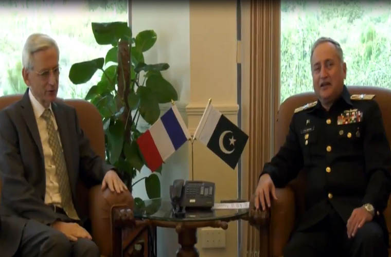 France ambassador meets Pakistan Naval Chief Admiral Abbasi