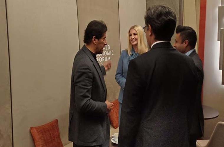 Ivanka Trump meets Prime Minister Imran Khan in Davos