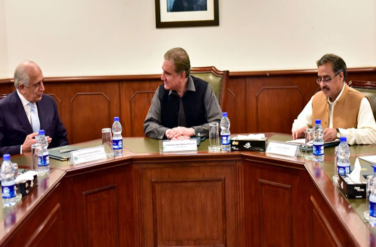 Zalmay Khalilzad meets Pakistan Army Chief and Foreign Minister