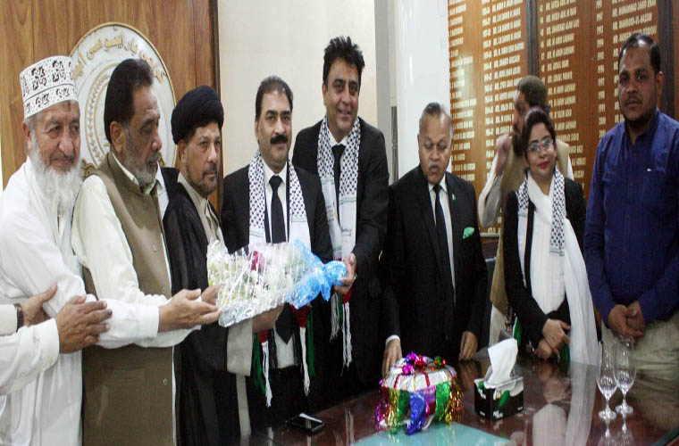 Karachi Bar Association announces lawyers support for Palestine cause