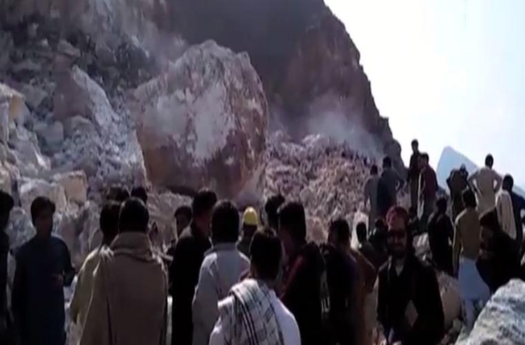 Marble mine collapse kills