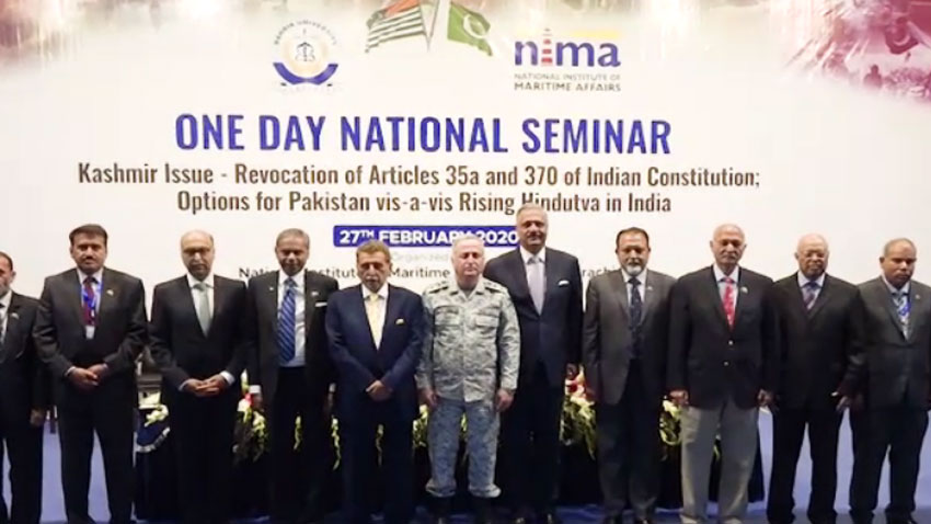 Seminar on Kashmir and Options for Pakistan vis a vis Rising Hindutva in India held