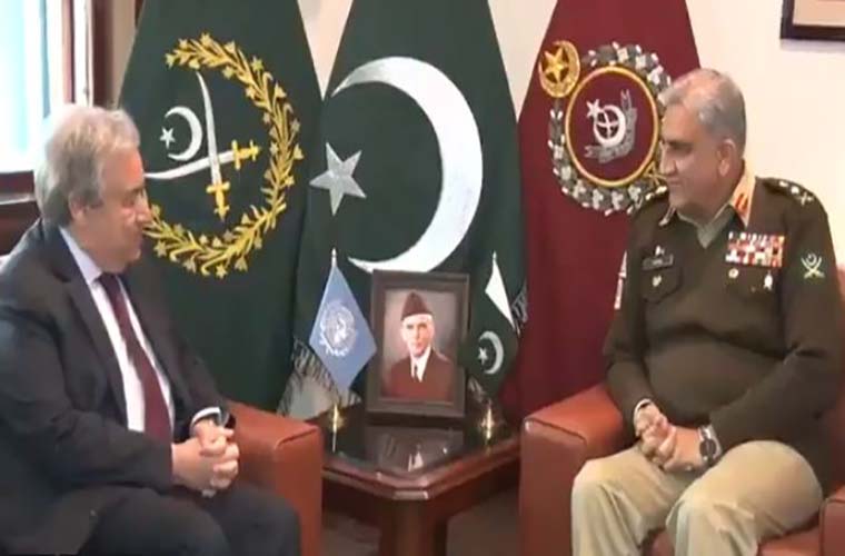 Pakistan Army Chief tells UNSG of commitment for stability and peace