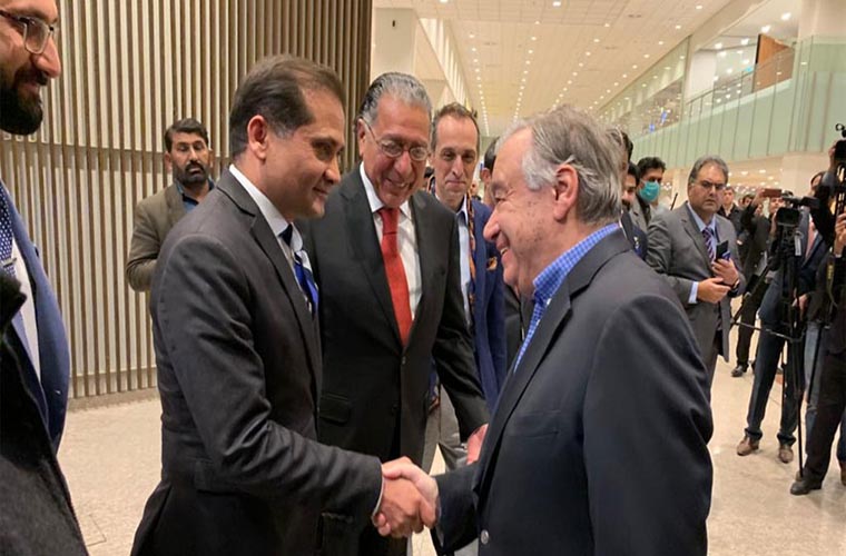 UN Secretary General Antonio Guterres arrives in Islamabad on 4 day Pakistan visit