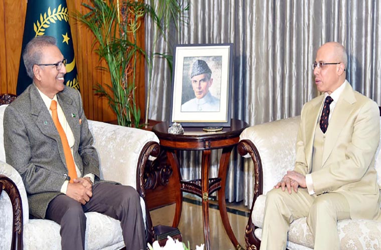 Outgoing Ambassador of Egypt farewell call on President Arif Alvi