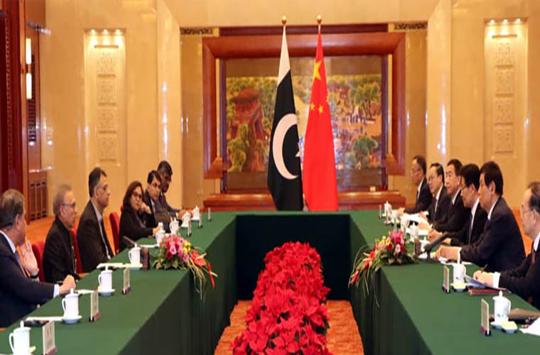 President Alvi meets China National Peoples Congress committee chairman